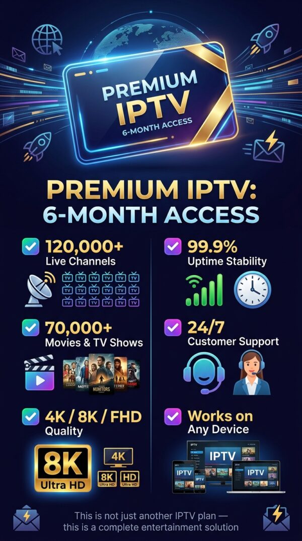 6-Month IPTV Subscription